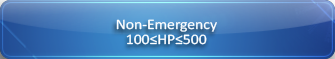 Non-emergency, rated between 100 and 500 horsepower, inclusive