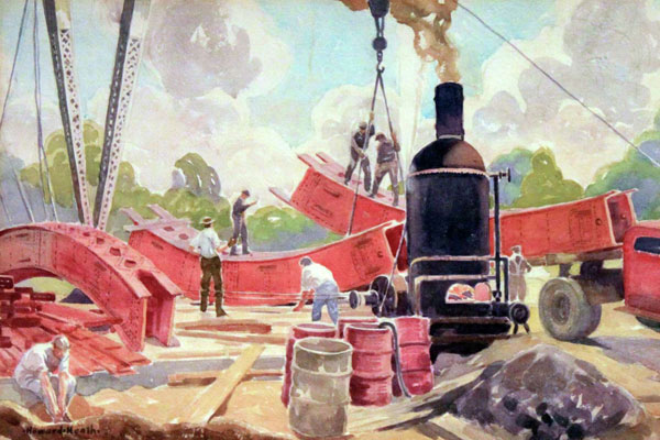 Works Progress Administration painting by Howard Heath