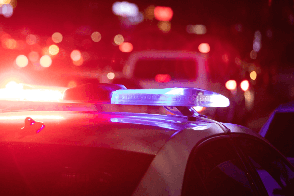 image of cop car lights