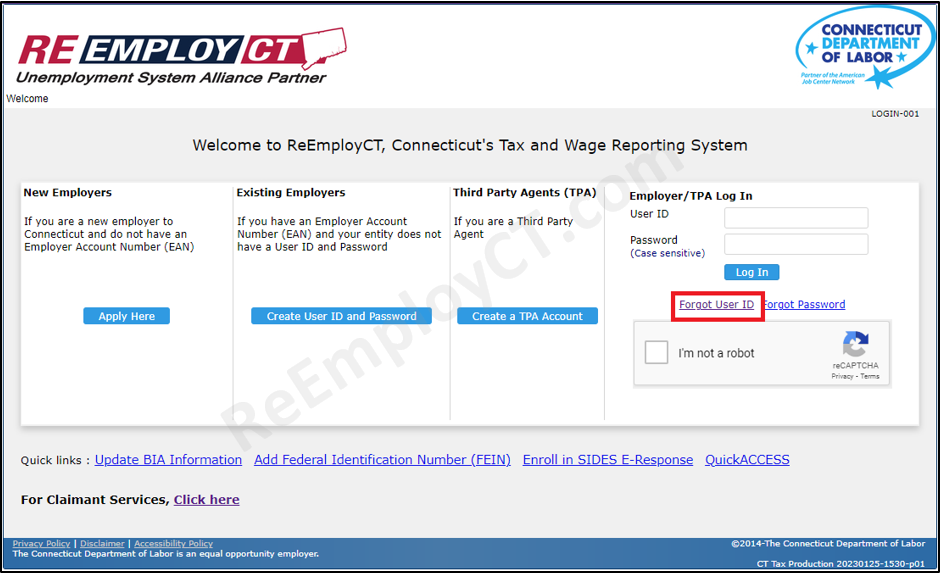 Forgot User ID