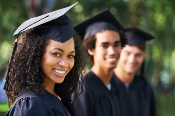 Diverse college graduates