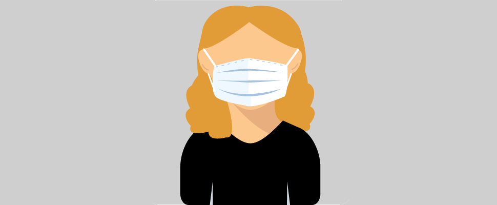 Girl with mask